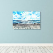 フォートローダーデールビーチストレッチキャンバス キャンバスプリント (インサイチュ (ウッドフロア))