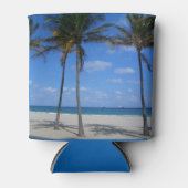 フォートローダーデールビーチフロリダパームツリーズ 缶クーラー (正面)