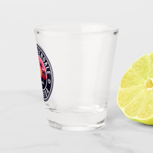 フォートローダーデールビーチフロリダレトロサンセット60s ショットグラス (右)
