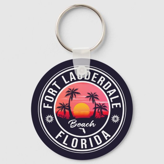 フォートローダーデールビーチフロリダヴィンテージ60s キーホルダー (正面)