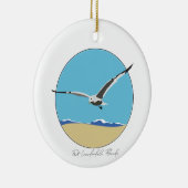 フォートローダーデールフロリダシーガルオーバービーチ セラミックオーナメント (右)
