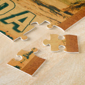 フォートローダーデールフロリダビーチレトロトロピカル60s ジグソーパズル (側面)