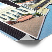 フォートローダーデールフロリダポスからのヴィンテージの挨拶 ポスター (角)