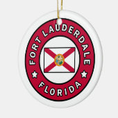 フォートローダーデールフロリダ セラミックオーナメント (左)