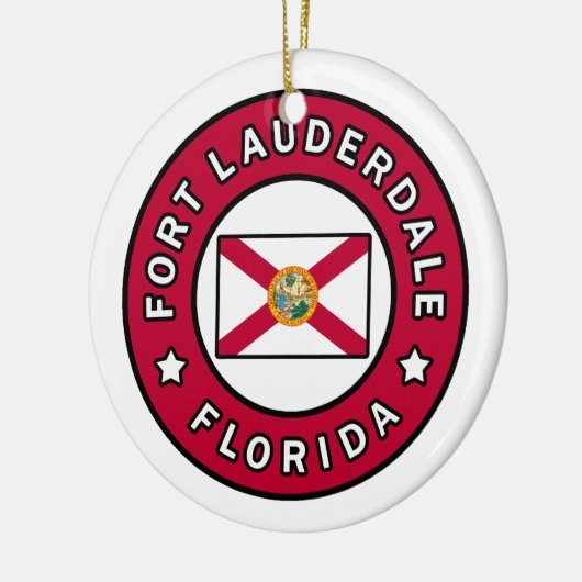 フォートローダーデールフロリダ セラミックオーナメント (左)