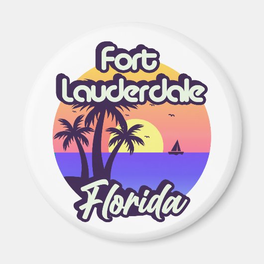 フォートローダーデールフロリダ マグネット (正面)