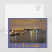 フォートローダーデール、アメリカのヴェネツィア ポストカード (正面/裏面)