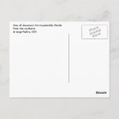 フォートローダーデール、アメリカのヴェネツィア ポストカード (裏面)