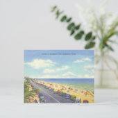 フォートローダーデール，フロリダヴィンテージビーチシーン ポストカード (スタンド正面)