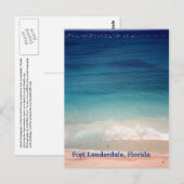 フォートローダーデール，フロリダ航空フォトポストカードFL ポストカード (正面/裏面)