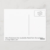 フォートローダーデール、明るい明日の街 ポストカード (裏面)