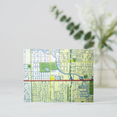 フォートローダーデール、FLヴィンテージマップ ポストカード (スタンド正面)