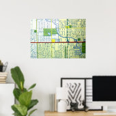 フォートローダーデールFLヴィンテージマップポスター ポスター (ホームオフィス)