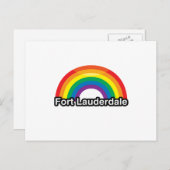 フォートローダーデールLGBTプライドレインボー – .png ポストカード (正面/裏面)