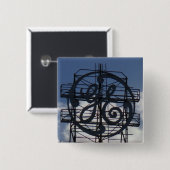 フォートワインの象徴的なGEのサインボタン 缶バッジ (正面&裏面)