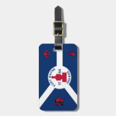 フォートワイン、インディアナ州の荷物タグ ラゲッジタグ (正面縦)