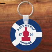 フォートワイン,インディアナ・キーチェーン キーホルダー (正面)