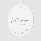 フォートワイン、INトラベル統一された州シンプル オーナメント (正面)