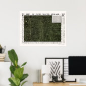 フォートワイン, INパノラママップ – 1907 ポスター (ホームオフィス)