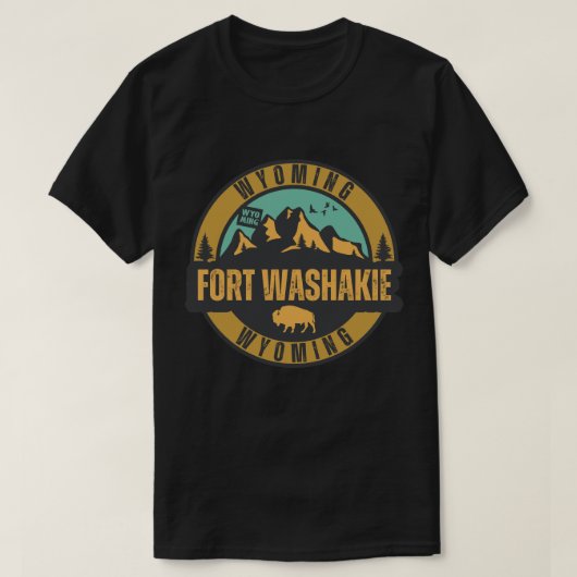フォートワシャキー, ワイオミング州 Tシャツ (デザイン正面)
