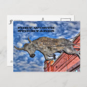 フォートワースの柵:ロングホーン・サロン ポストカード (正面/裏面)