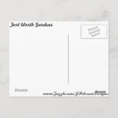 フォートワースガーデンツリー ポストカード (裏面)