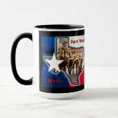 フォートワースストックヤードテキサス州ブラック、マグカップ マグカップ (左)