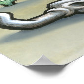 フォートワーステキサス州の地図 ポスター (角)