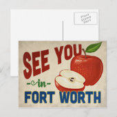 フォートワーステキサス州アップル – ヴィンテージトラベル ポストカード (正面/裏面)
