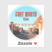 フォートワーステキサス州ストックヤードヴィンテージ シール (シート)