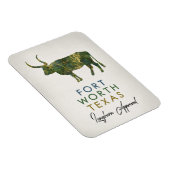 フォートワーステキサス州ダークマーブル マグネット (右側)