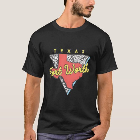 フォートワーステキサス州トライアングルTxシティ Tシャツ (正面)
