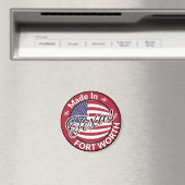 フォートワーステキサス州統一された州国旗 マグネット (インサイチュ (食洗機))