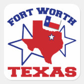 フォートワーステキサス州 スクエアシール (正面)