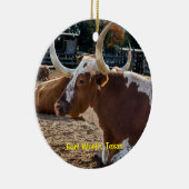 フォートワーステキサス州 セラミックオーナメント (右)