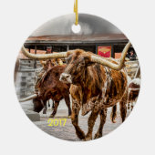 フォートワーステキサス州 セラミックオーナメント (裏面)