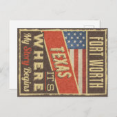 フォートワーステキサス州 ポストカード (正面/裏面)