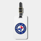 フォートワーステキサス州 ラゲッジタグ (正面縦)