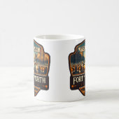 フォートワーステキサス州 |ヴィンテージ コーヒーマグカップ (中央)
