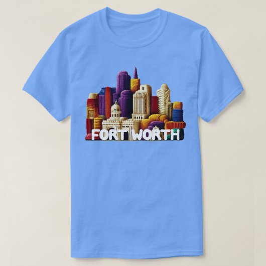フォートワーステキサス州 Tシャツ (デザイン正面)