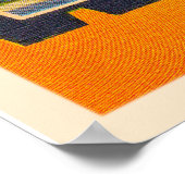 フォートワーステキサス州TXヴィンテージラージレター ポスター (角)