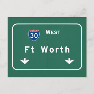 フォートワーステキサス州tx Interstate Highway Freeway : ポストカード