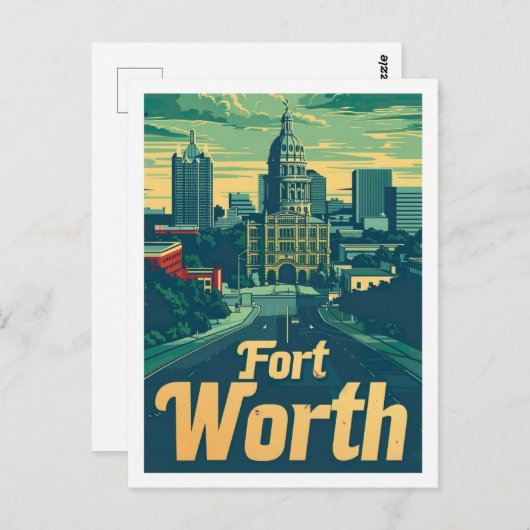 フォートワーステキサス州USA有名なトラベルプレイス ポストカード (正面/裏面)