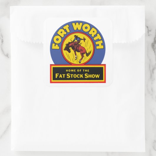 フォートワースファットストックショー スクエアシール (バッグ)
