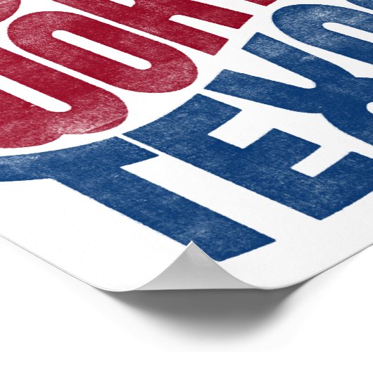 フォートワースポスターテキサス州タイポグラフィ ポスター (角)