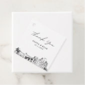 フォートワースランドマークス結婚式の引き出物ラベル フェイバータグ (インサイチュ)