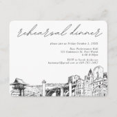 フォートワースリハーサルディナー招待状エンクロージャカード エンクロージャーカード (正面)