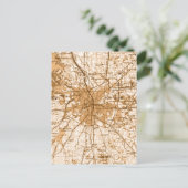 フォートワースヴィンテージマップ ポストカード (スタンド正面)