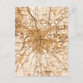 フォートワースヴィンテージマップ ポストカード (正面)