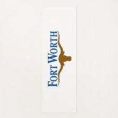 フォートワース国旗(テキサス州) ヨガマット (正面)